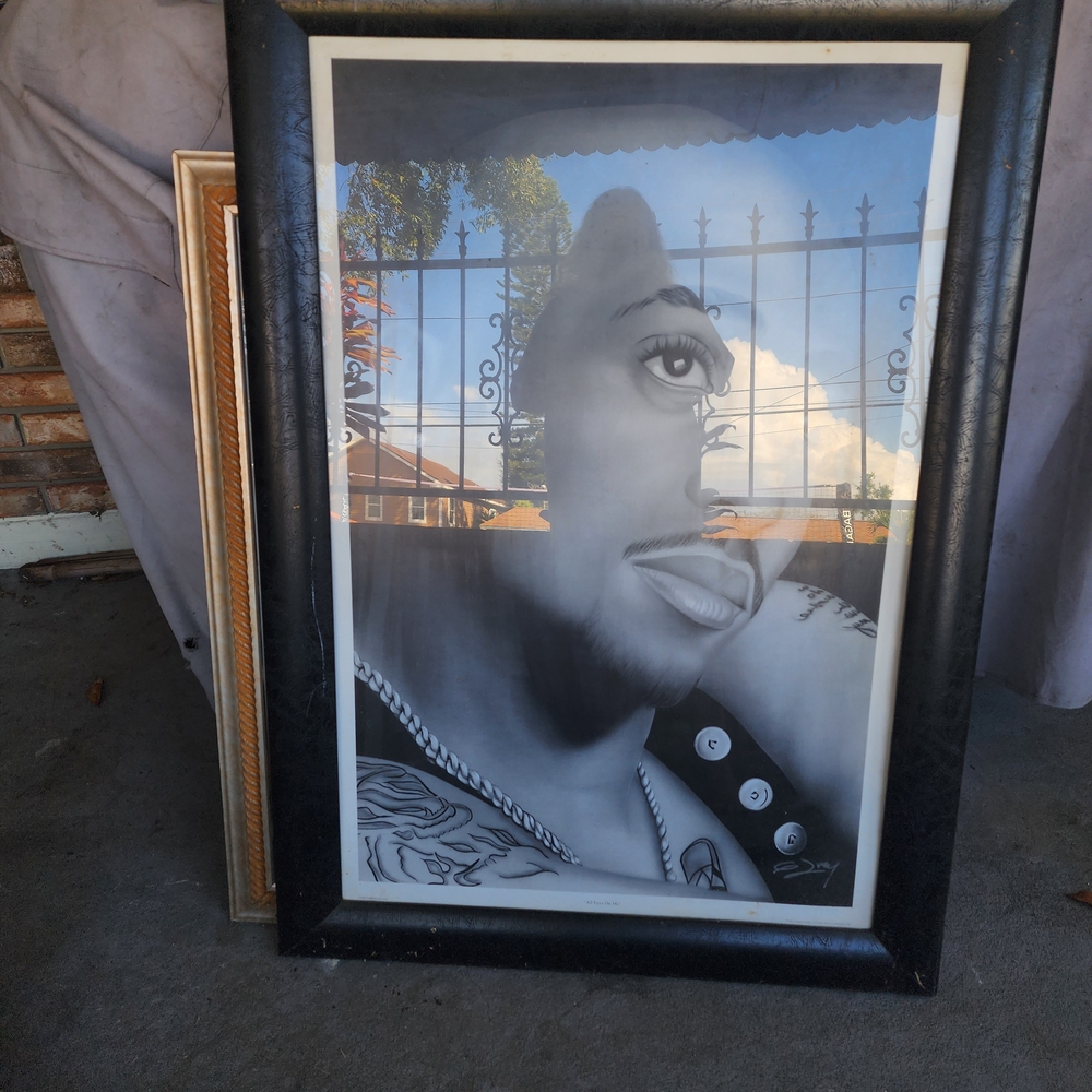 Black and White Framed Portrait Art